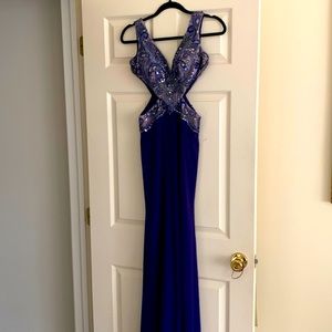 Tony Bowls Evening Gown Midnight Blue